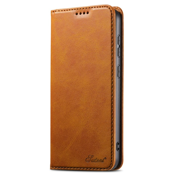 SUTENI - SUTENI Galaxy S23 Plus Plånboksfodral Kickstand Flip - Khaki