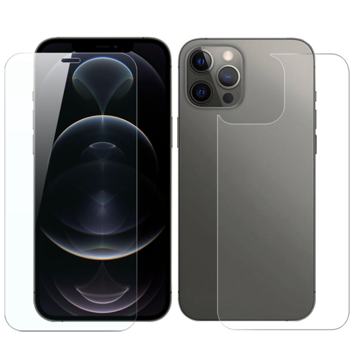 Boom of Sweden - BOOM 3in1 iPhone 12 Pro Max Fram Härdat glas + Bak Härdat glas + Kameralinsskydd