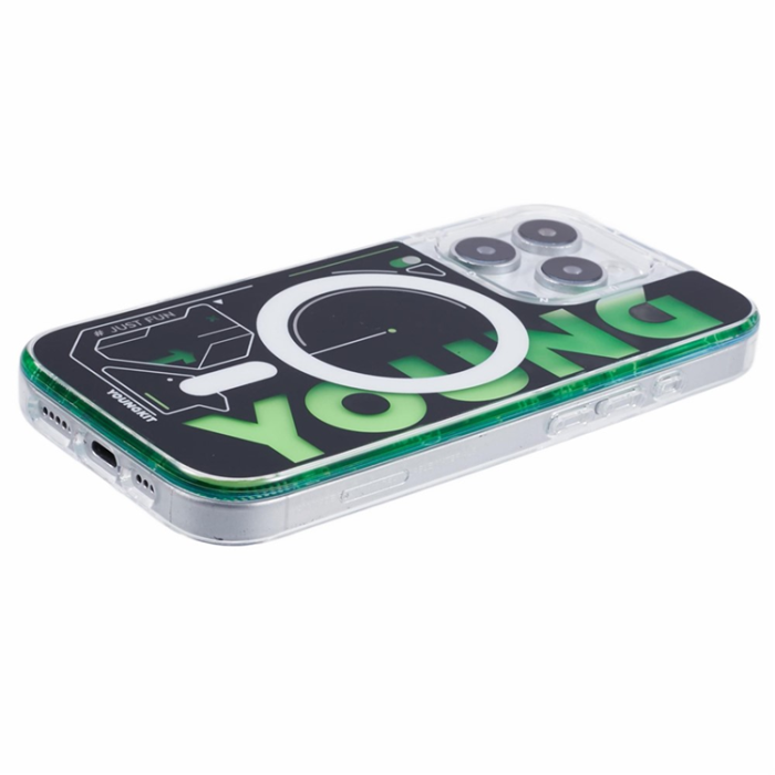YOUNGKIT - YOUNGKIT iPhone 16 Pro Mobilskal MagSafe Kvicksand - Grön