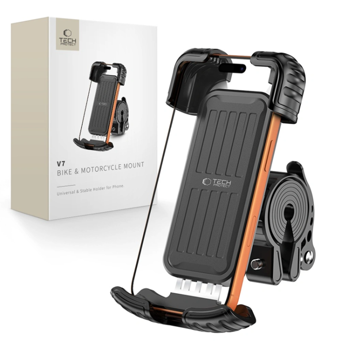 WildMan - Tech-Protect Mobilhållare för Cykel Universal V7 - Svart