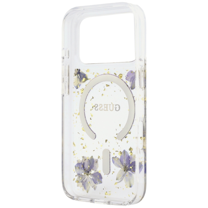 Guess - Guess Mobilskal För iPhone 18 Pro/17 Pro Magsafe Resin Flowers