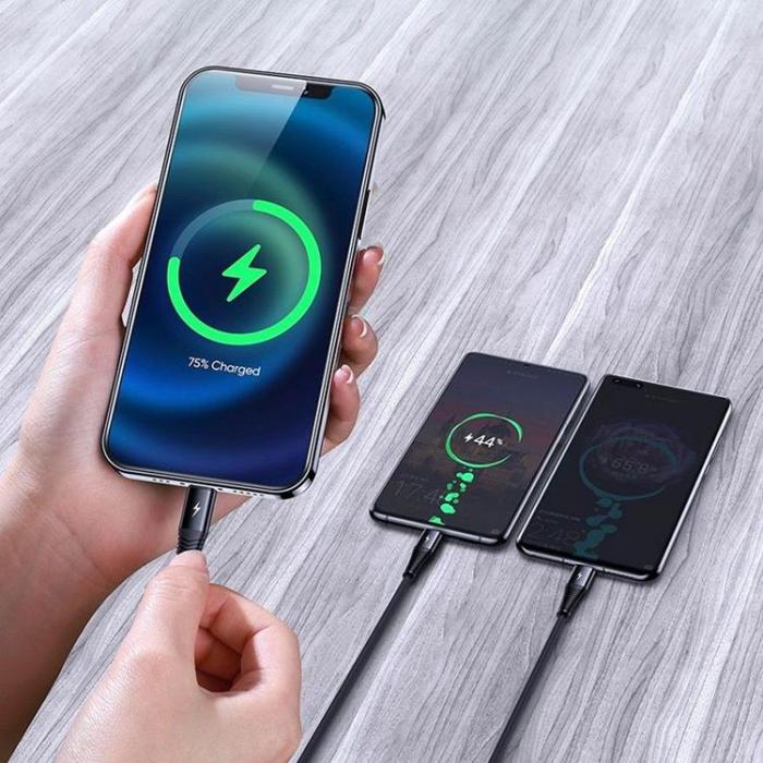 UTGATT1 - Joyroom 3in1 USB-C , Lightning , Micro-Usb Kabel 120cm - Svart