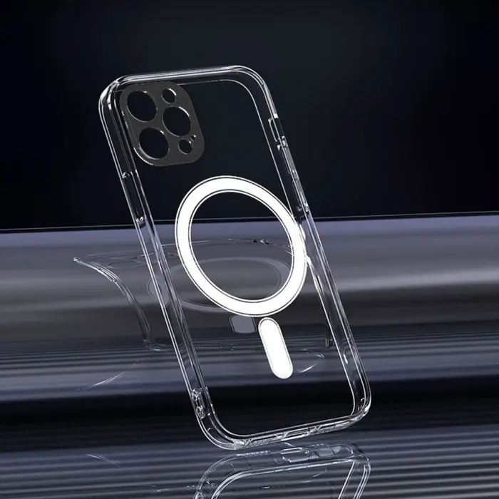 OEM - iPhone 12 Pro Skal Clear Magsafe Hårdplast Transparant