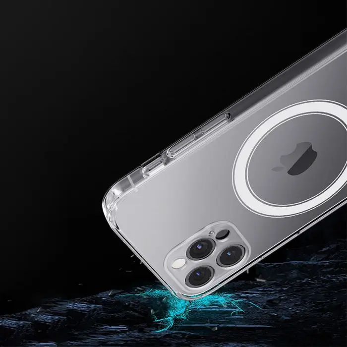 OEM - iPhone 12 Pro Skal Clear Magsafe Hårdplast Transparant