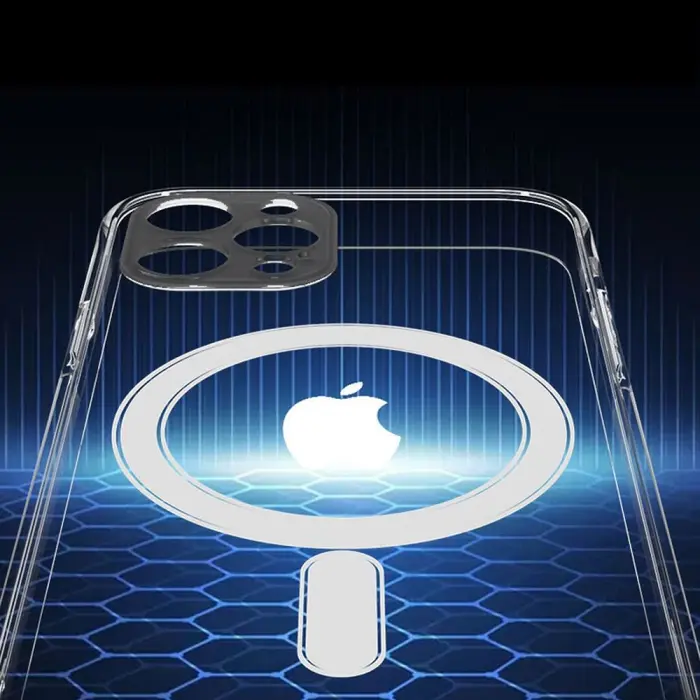 OEM - iPhone 12 Pro Skal Clear Magsafe Hårdplast Transparant