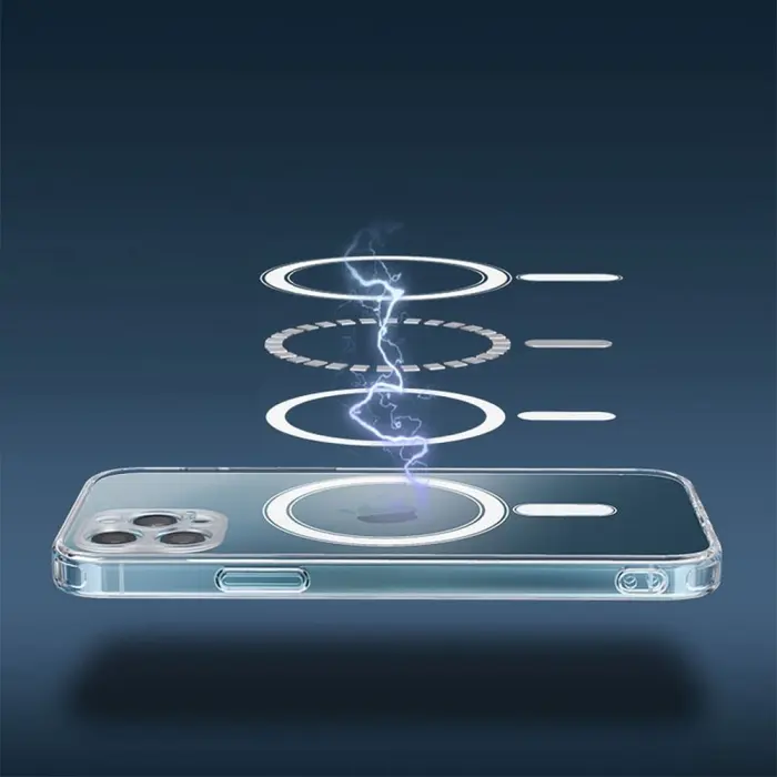 OEM - iPhone 12 Pro Skal Clear Magsafe Hårdplast Transparant