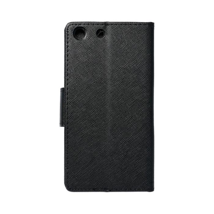 OEM - Xperia M5 Plånboksfodral Fancy Eco Läder - Svart