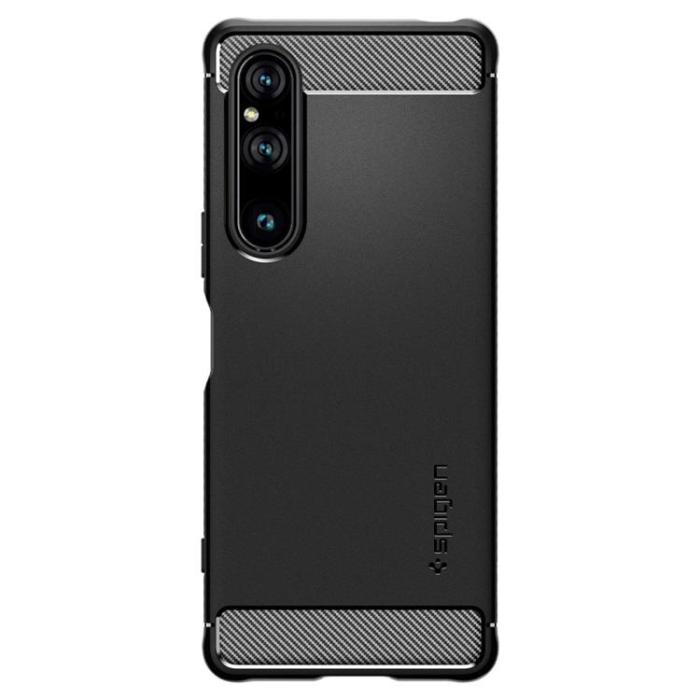 UTGATT - Spigen Sony Xperia 10 V Mobilskal Rugged Armor - Matte Svart