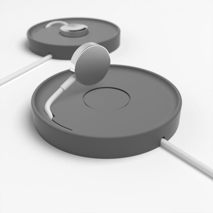 UTGATT5 - Bluelounge Kosta, ljusgrå - Apple Watch laddningsunderlägg