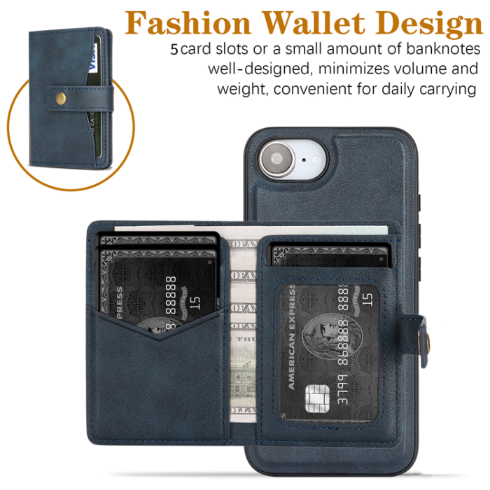 A-One Brand - iPhone 16e Mobilskal MagSafe Detachable Korthållare