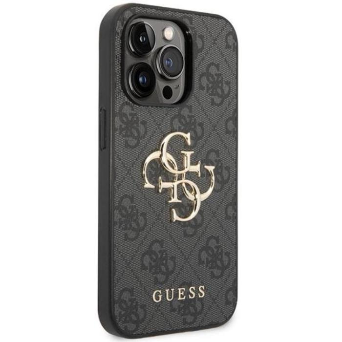 Guess - Guess iPhone 15 Pro Max Mobilskal Big Metall Logo - Grå