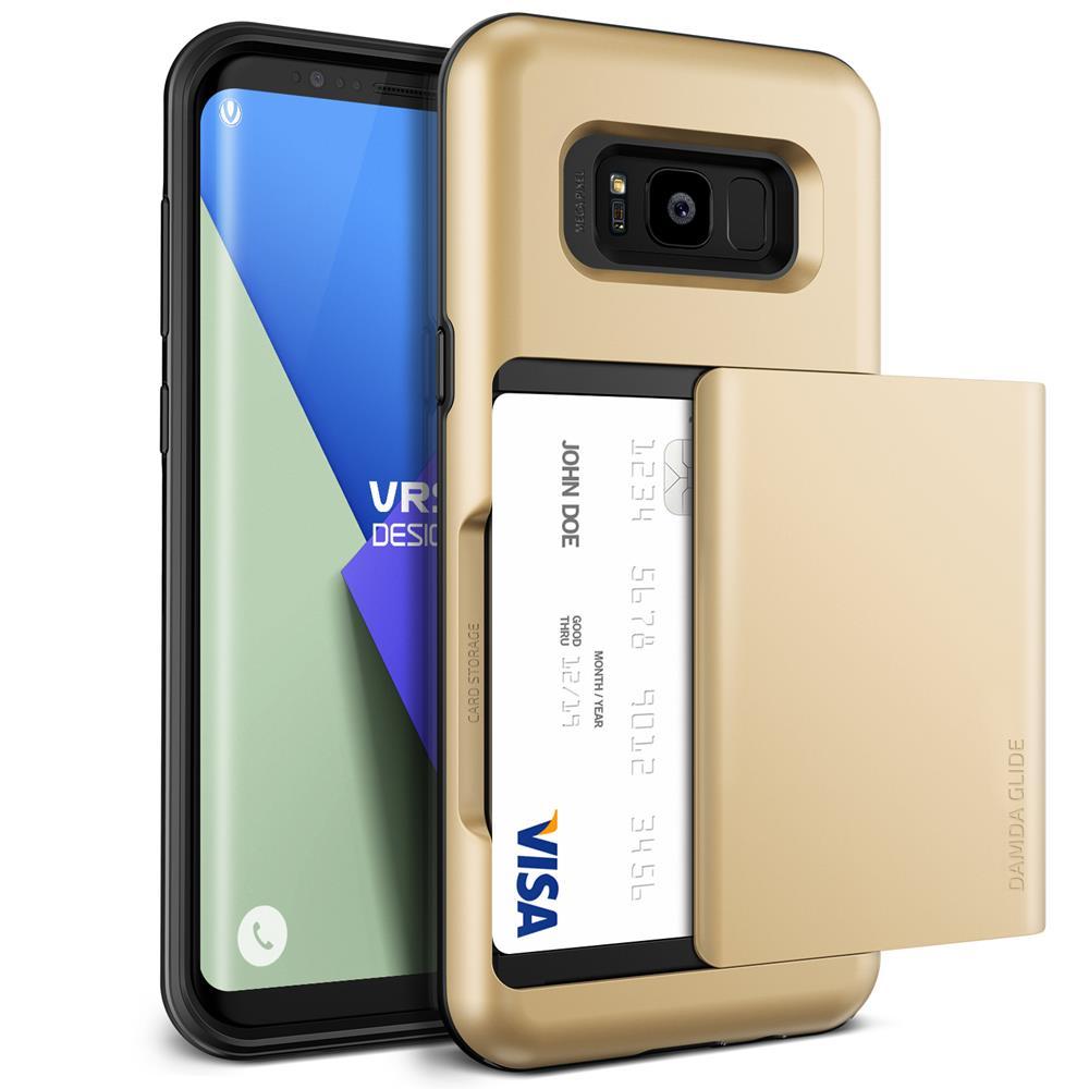 Verus Damda Glide Card Slot Skal till Samsung Galaxy S8 - Gold