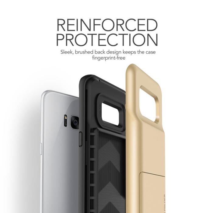 VERUS - Verus Damda Folder Card Slot Skal till Samsung Galaxy S8 - Gold