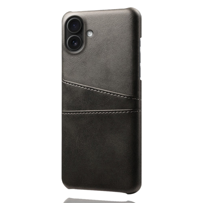 A-One Brand - iPhone 17 Mobilskal Korthållare Dual - Svart