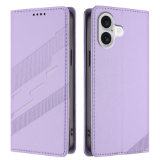 A-One Brand - iPhone 17 Plånboksfodral Punk Style Imprinted - Ljuslila