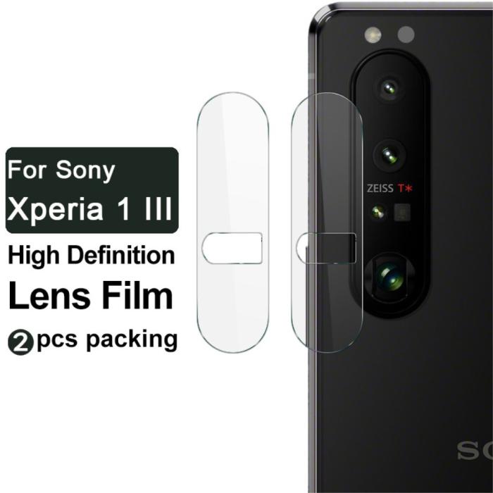 A-One Brand - [2-PACK] Kameralinsskydd i Härdat Glas Sony Xperia 1 III Skärmskydd
