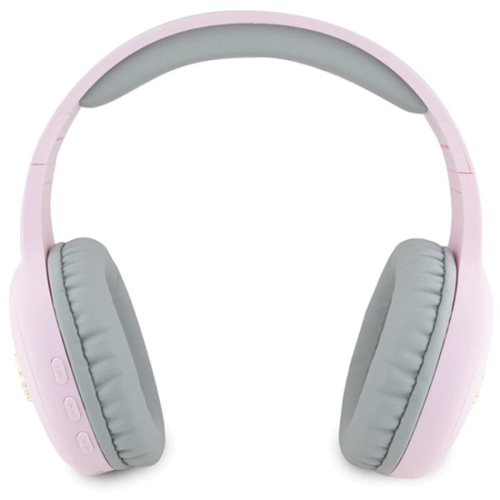 Hello Kitty - Hello Kitty On-Ear Hörlurar Bluetooth Metal Logo - Rosa/Grå