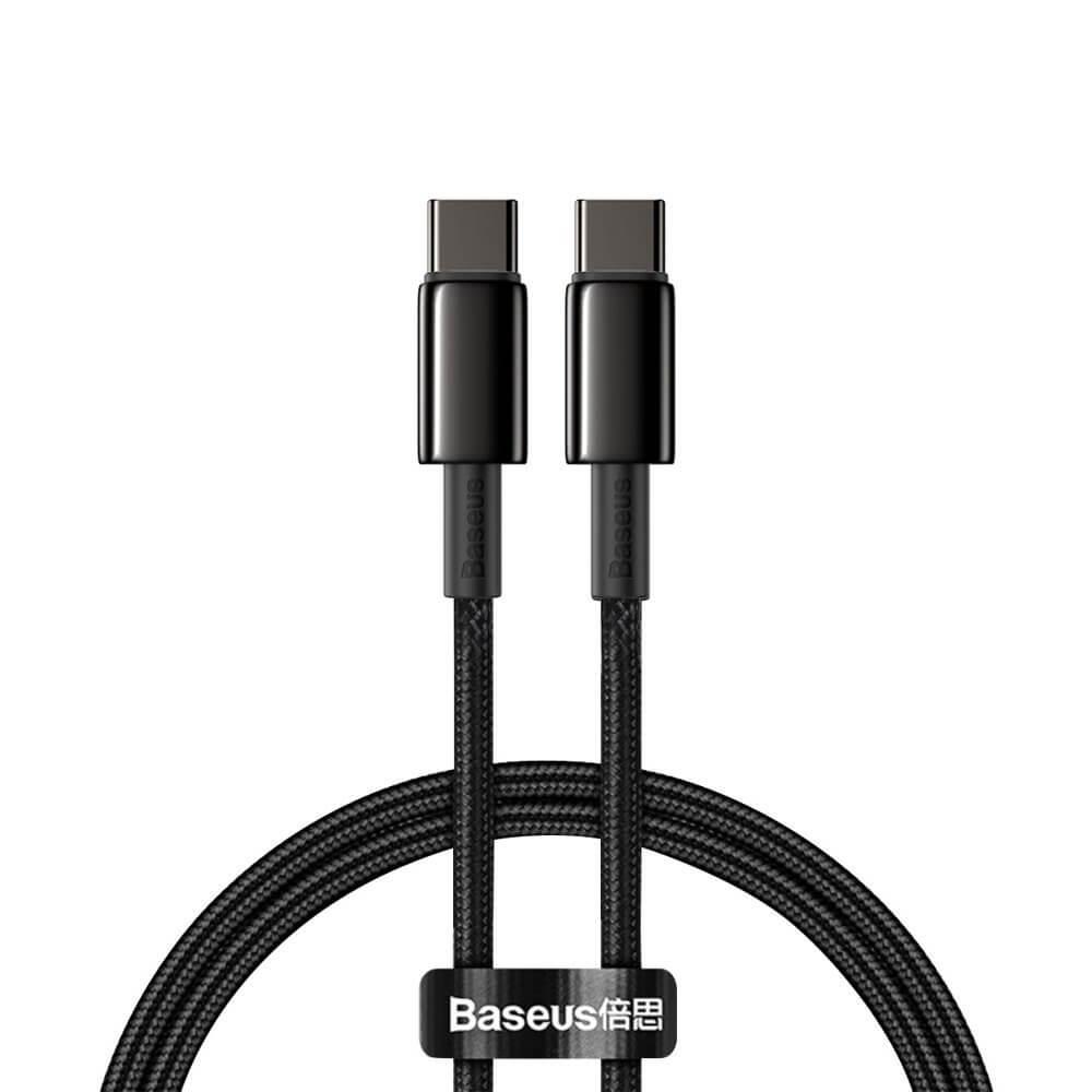 Baseus USB-C till USB-C kabel 100W 5 A 1m Svart | 3541 | AlltMobil
