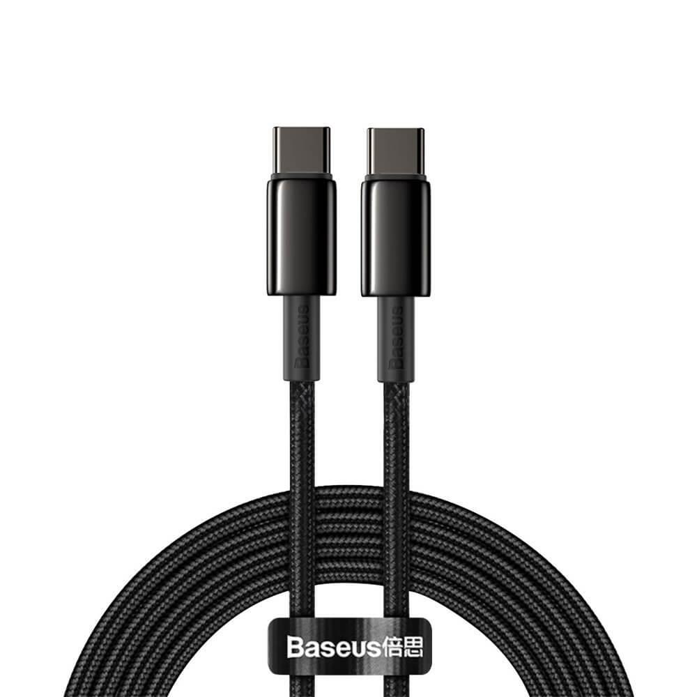 Baseus USB-C till USB-C kabel 100W 5 A 2m Svart | 3541 | AlltMobil