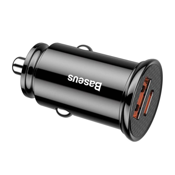 BASEUS - Baseus Universal Smart Billaddare USB 4.0 USB-C PD 3.0 SCP Svart