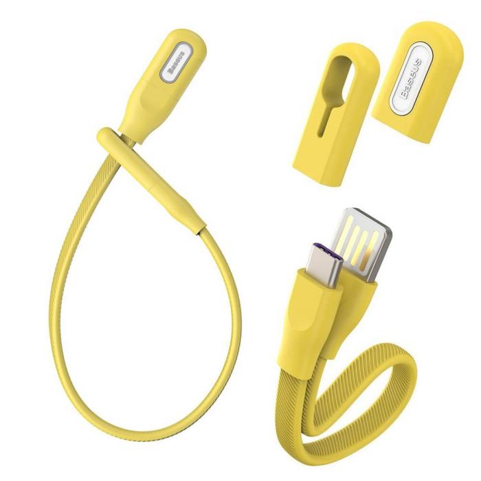 UTGATT5 - Baseus USB double sided Armband USB Type C Kabel 5 A 22 cm gul