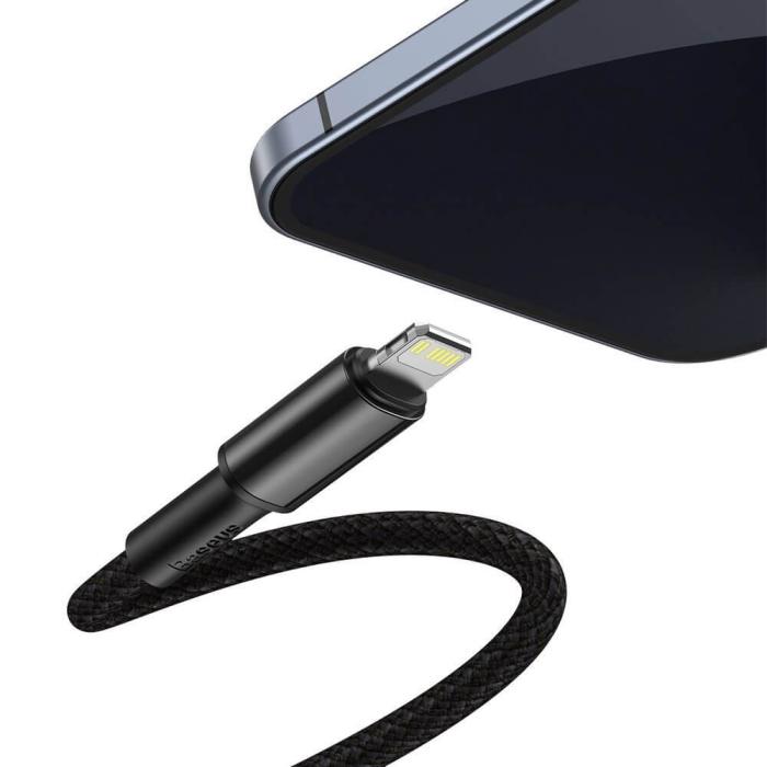 BASEUS - Baseus USB-C till Lightning kabel 20 W 2m Svart