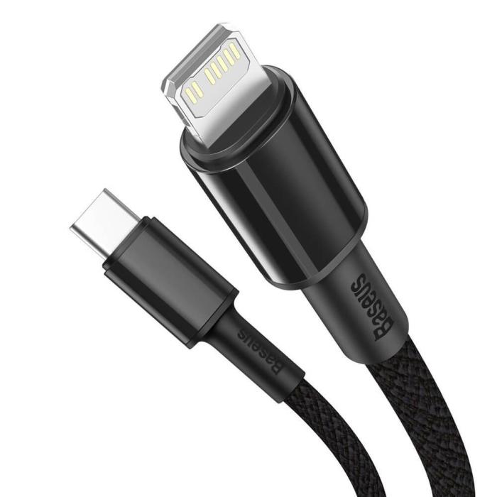 BASEUS - Baseus USB-C till Lightning kabel 20 W 2m Svart