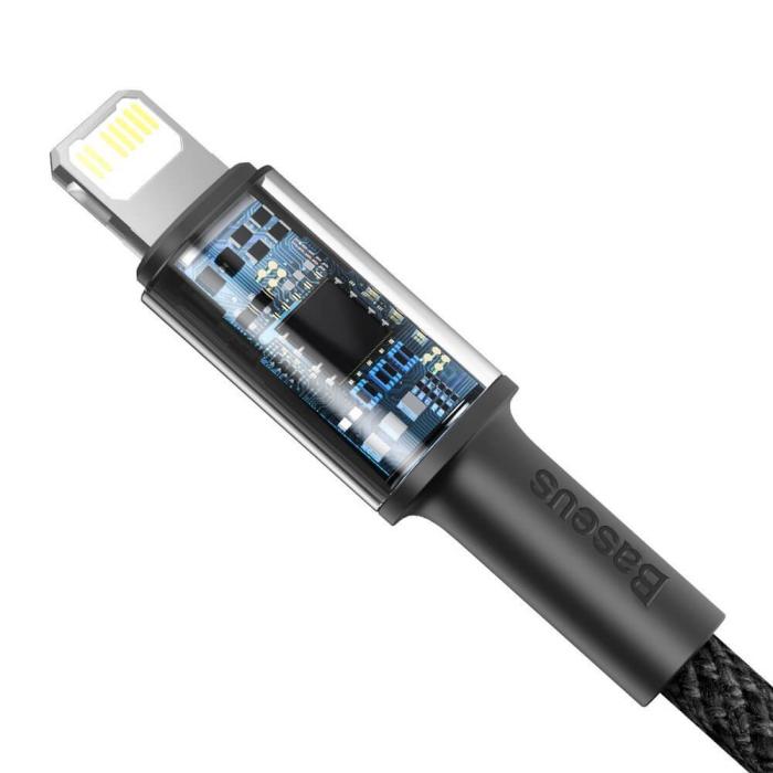 BASEUS - Baseus USB-C till Lightning kabel 20 W 2m Svart