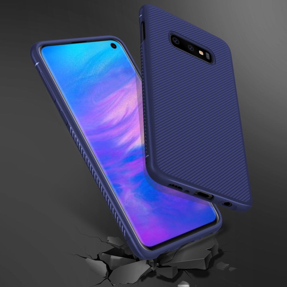A-One Brand
Twill Texture Flexicase Skal till Samsung Galaxy S10E - Blå