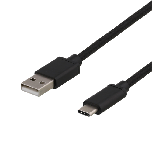 UTGÅTT
DELTACO USB-C tygbeklädd kabel, 0,25m, svart