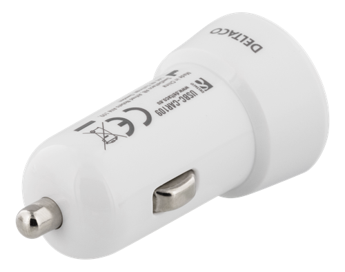 DELTACO Billaddare med USB C och USB A Vit TheMobileStore DELTACO Billaddare med USB C och USB A Vit TheMobileStore