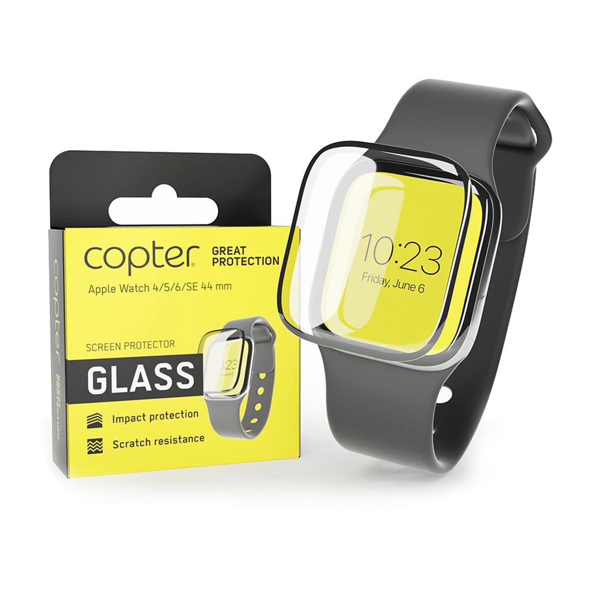 Copter - Copter Exoglass Curved härdat glas - Apple Watch 4 44mm
