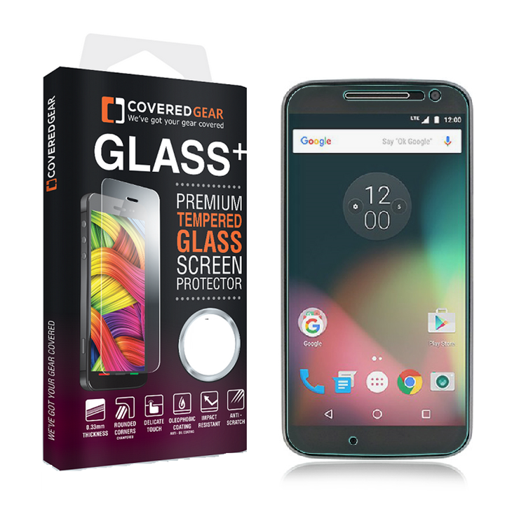 UTGÅTT - CoveredGear härdat glas skärmskydd till Motorola Moto G4