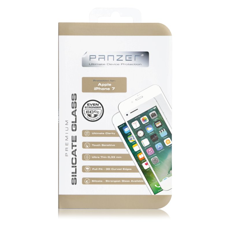 Panzer
Panzer F-F Curved Silicate Glass Screenprotector iPhone 6/7/8/SE 2020 - Vit