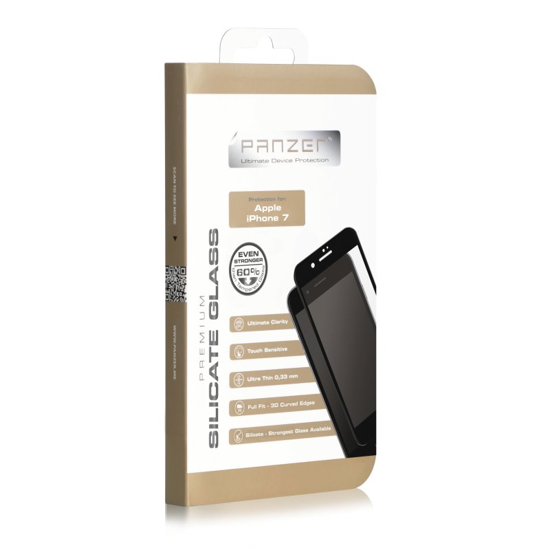 Panzer
Panzer F-F Curved Silicate Glass Screenprotector iPhone 6/7/8/SE 2020 - Svart