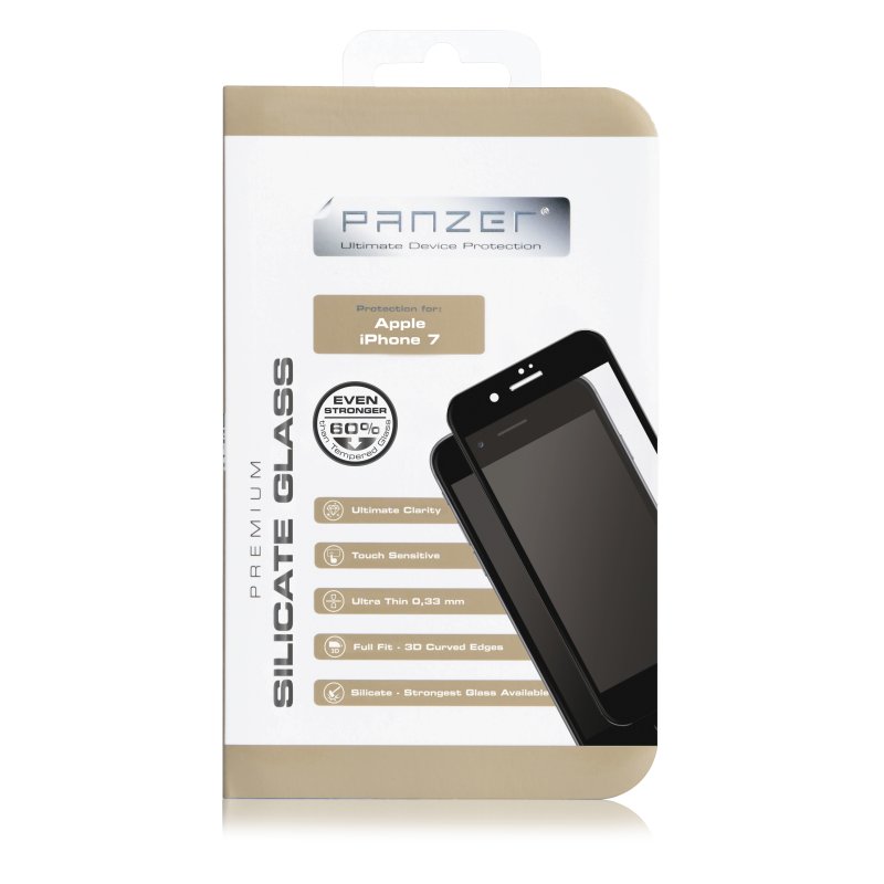 Panzer
Panzer F-F Curved Silicate Glass Screenprotector iPhone 6/7/8/SE 2020 - Svart