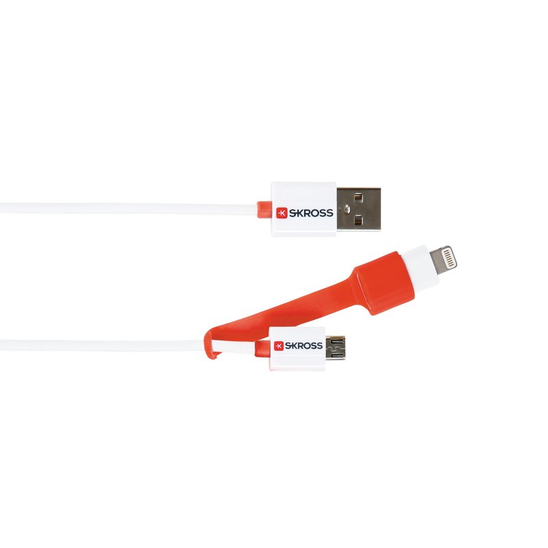 UTGÅTT
SKross 2in1 Ladd&Synk Micro USB & Lightning Kabel