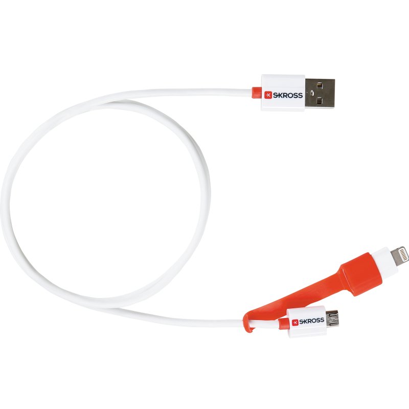 UTGÅTT
SKross 2in1 Ladd&Synk Micro USB & Lightning Kabel