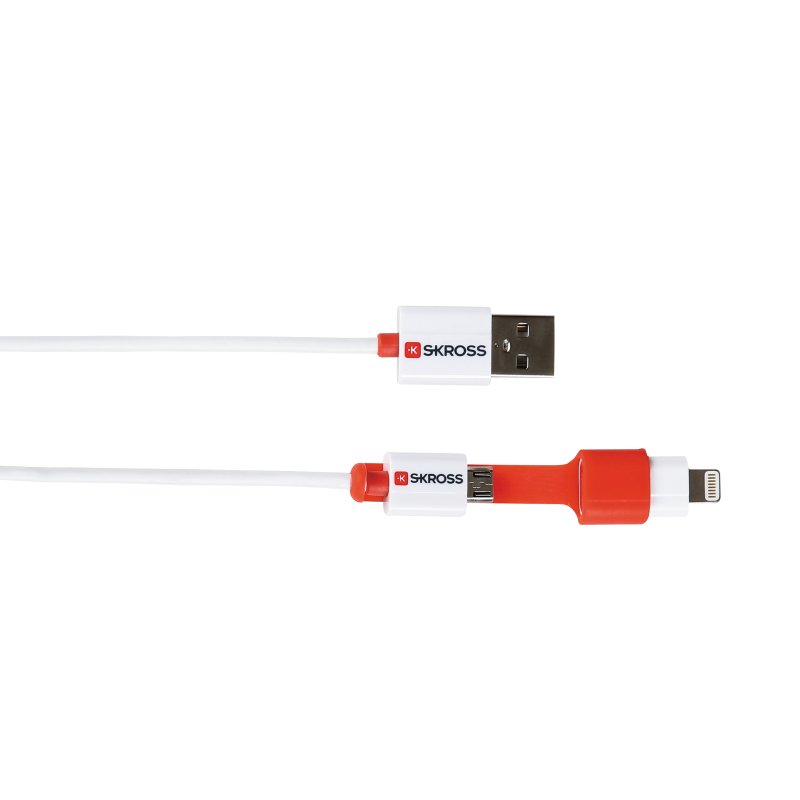 UTGÅTT
SKross 2in1 Ladd&Synk Micro USB & Lightning Kabel
