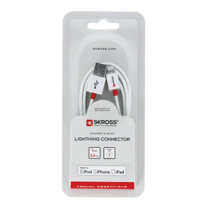UTGÅTT
SKross Ladd&Synk Lightning 1m - Vit