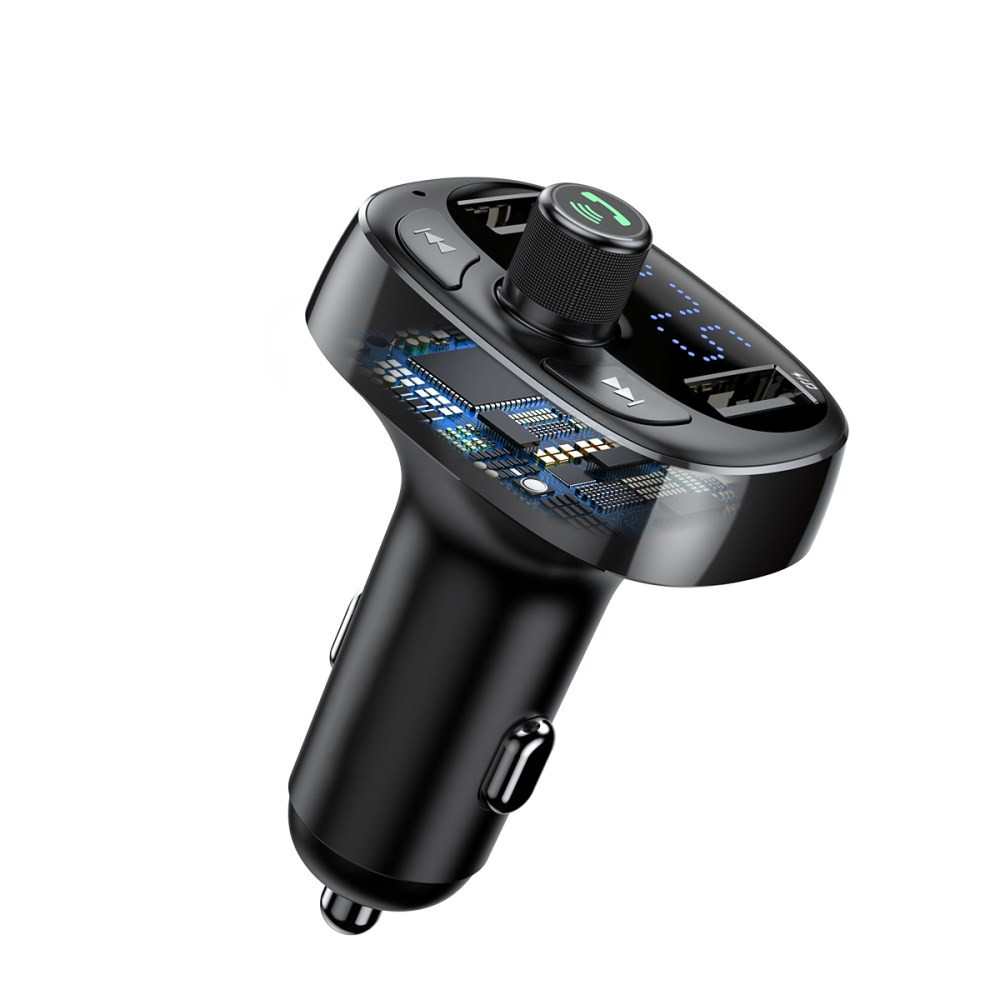 SiGN - T Typed FM-sändare, Bluetooth-handsfree & Billaddare - Svart