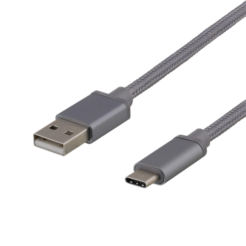 UTGÅTT
DELTACO USB-C tygbeklädd kabel, 0,25m, Grå