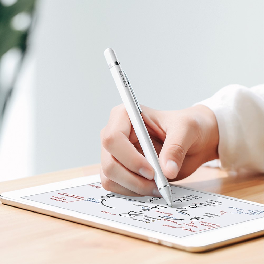 USAMS - Usams ZB057 Kapacitiv Stylus penna - Vit