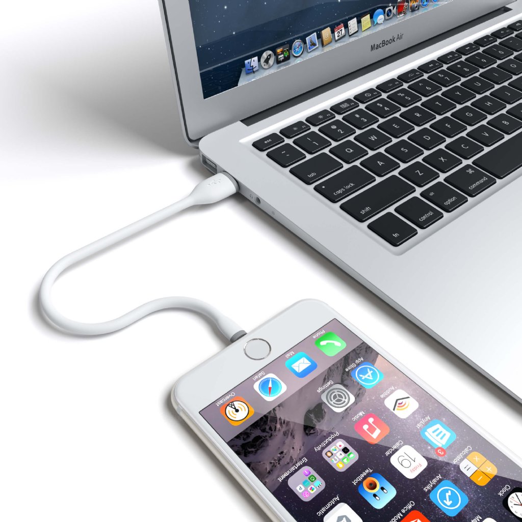 Satechi
Satechi Flexibel Lightning-kabel 25 cm - Vit