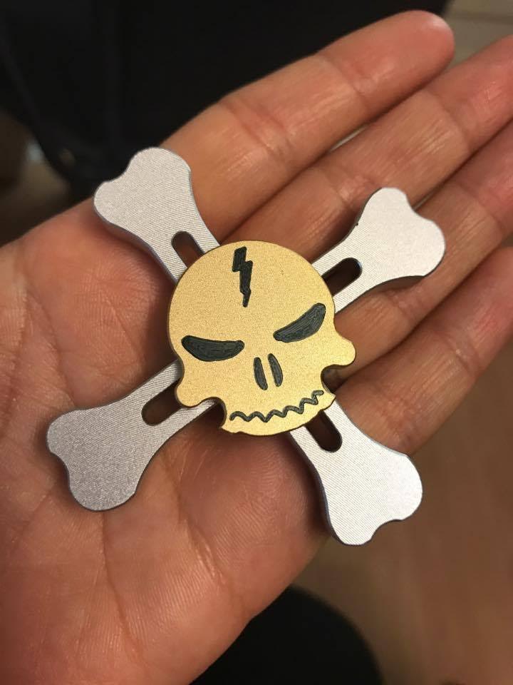 Fidget Spinner
Aluminium Fidget Spinner Dödskalle - Silver