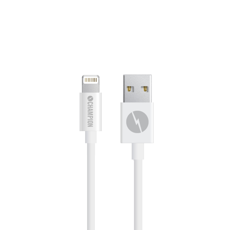 Champion
Champion Ladd&Synk kabel Lightning 1m - Vit