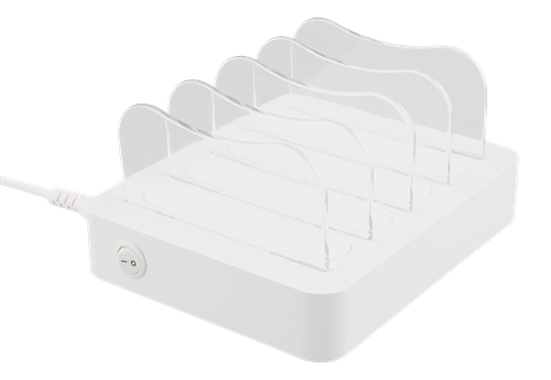 Deltaco
DELTACO USB laddningsstation, 4x USB-A portar - Vit