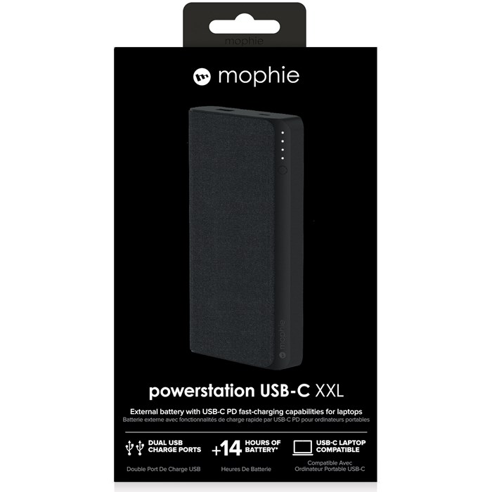 UTGÅTT
Mophie Powerstation XXL USB-C 19500mAh - Svart