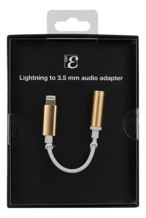 Epzi
Epzi Lightning till 3,5 mm adapter, aluminium skal, Guld