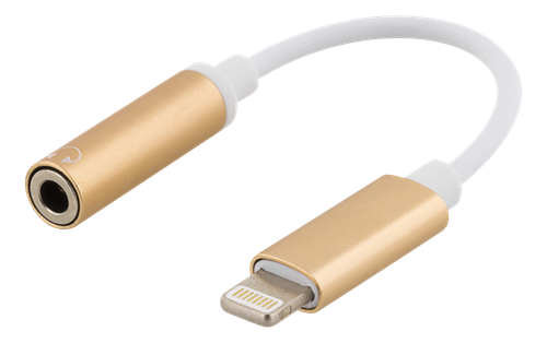 Epzi
Epzi Lightning till 3,5 mm adapter, aluminium skal, Guld